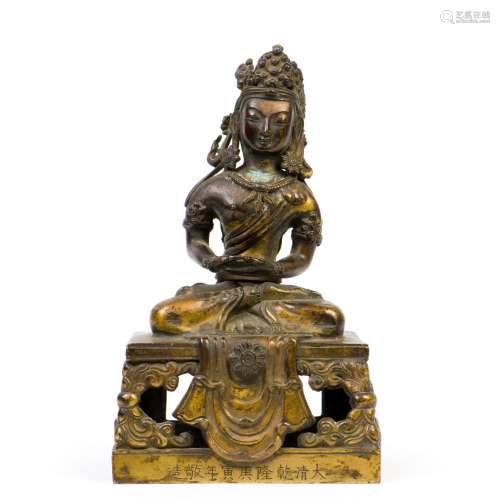 A FIGURE OF BUDDHA, QING DYNASTY, QIANLONG PERIOD