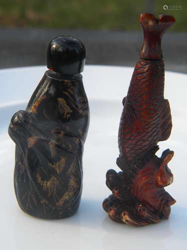 Two Antique Chinese Snuff Bottles