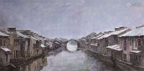 安德烈·雅郎斯基 雪 镜芯 布面油画