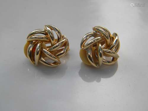 Pair of 14K Gold Earrings