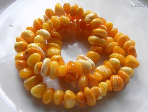 Antique Baltic Butter Scotch Amber Necklace