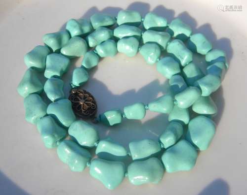 Antique Chinese Turquoise Necklace