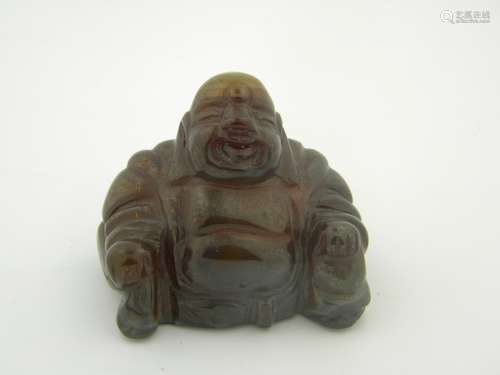 Antique Chinese Agate Buddha Statue