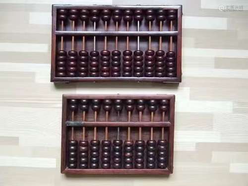 Antique Chinese Rosewood Abacas