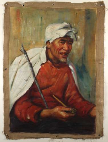 杨克山 1985年6月布面油画作品