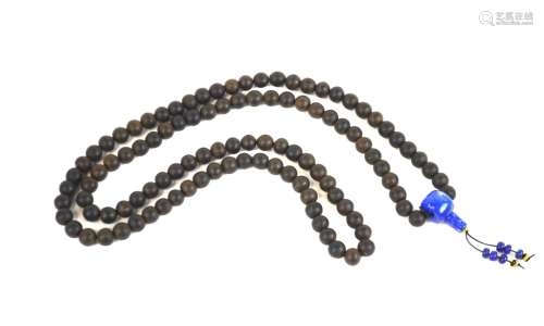 Chinese Chengxian Wood Beads Necklace