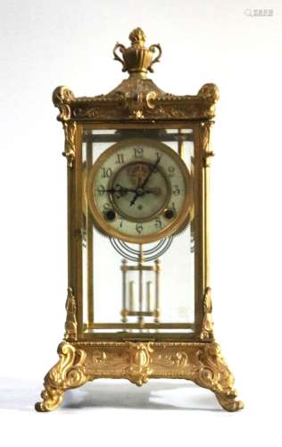 Antique French  Gilt Bronze Clock