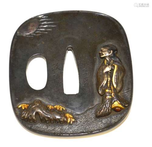 Japanese Antique Bronze Tsuba