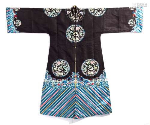 Chinese Silk Embroidered Robe