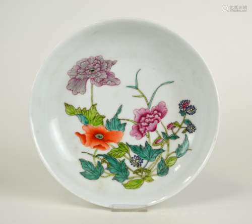 Chinese Famille Rose Plate