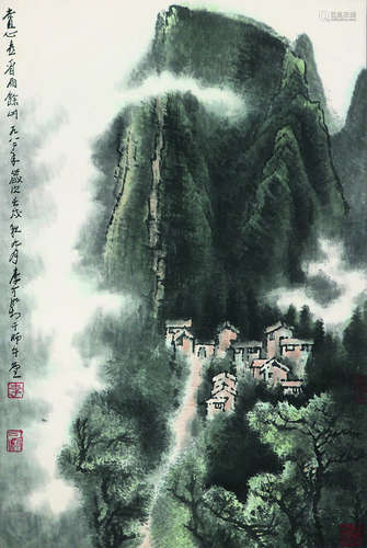 李可染 雨餘图