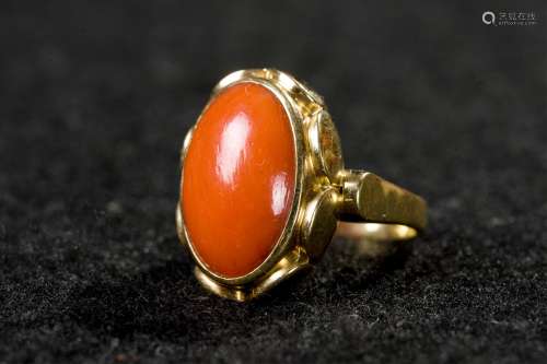 CHINESE CORAL RING