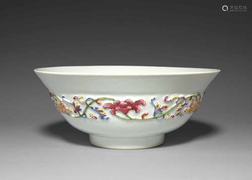 RARE BOL EN   PORCELAINE FAMILLE ROSE, CHINE, DYNASTIE QING, MARQUE ET ÉPOQUE DAOGUANG   (1821-1850) 