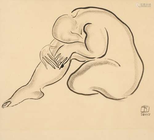 SANYU (CHANG YU)   1901 - 1966 ENCRE SUR PAPIER ENCADRÉ