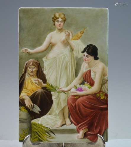 K.P.M. Porcelain Plaque