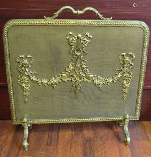 19th Century Louis XVI Style Fire Screen