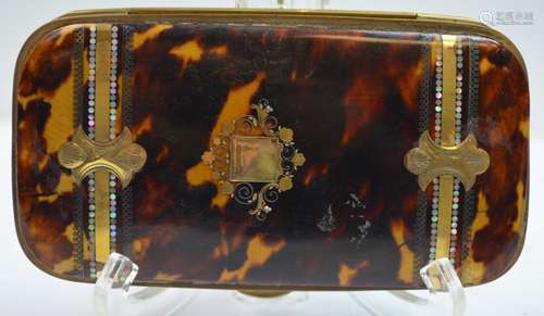 Gold Box with Stone Inlaid