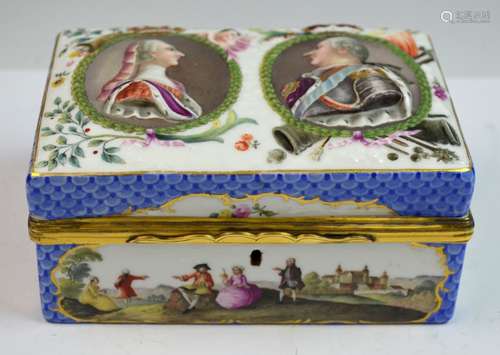 Porcelain Box with Portraits