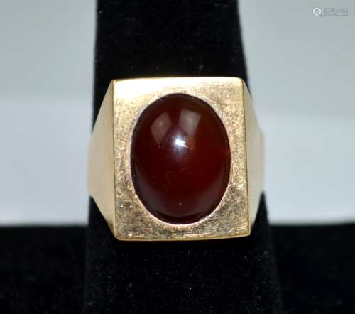 Agate & Gold Ring