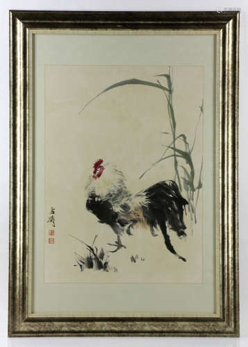 Chinese Watercolor Painting on Paper
