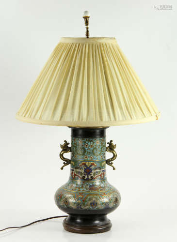 Asian Cloisonne Lamp