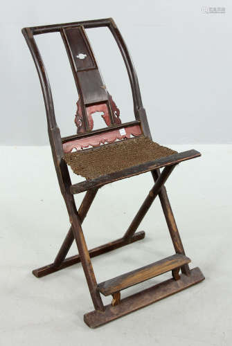 17th C. Chinese Folding Hunting Chair