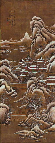 文徵明（1470～1559）雪景山水