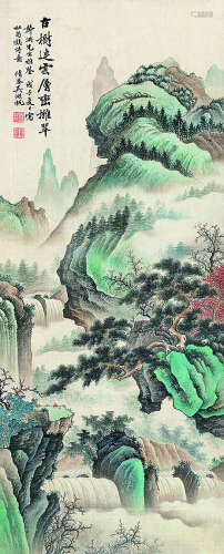吴湖帆（1894～1968）古树连云