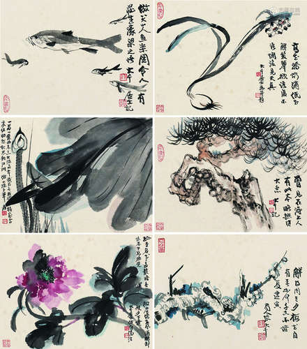 张大千（1899～1983）花鸟小品