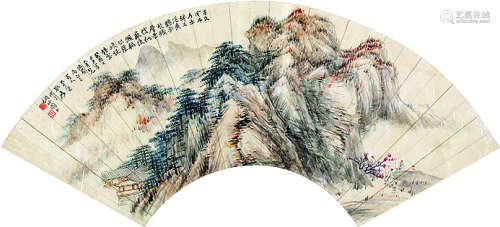 张大千（1899～1983）高士秋行图