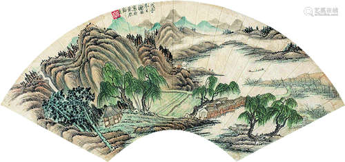 谢稚柳（1910～1997）青绿山水