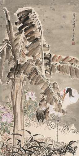 刘奎龄（1885～1967）芭蕉有情