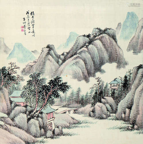 李子卿 	山水