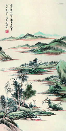 吴湖帆 	山水