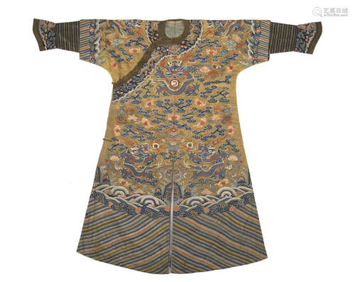 A Kesi dragon robe 19th century