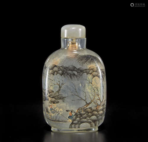 An inside-painted glass snuff bottle Chen Zhongsan, 1910