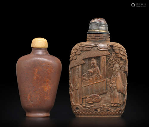 Two snuff bottles 19th/early 20th century