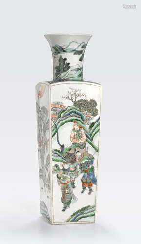 A famille verte porcelain vase 19th century