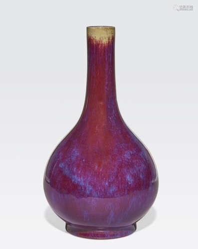 A transmutation glazed bottle vase 18th/19th century