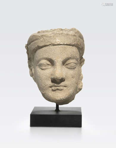 A stucco head of a man Ancient region of Gandhara, 4th/5th century