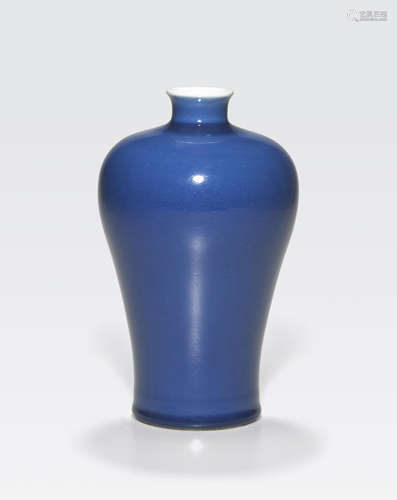 a cobalt glazed meiping 18th century