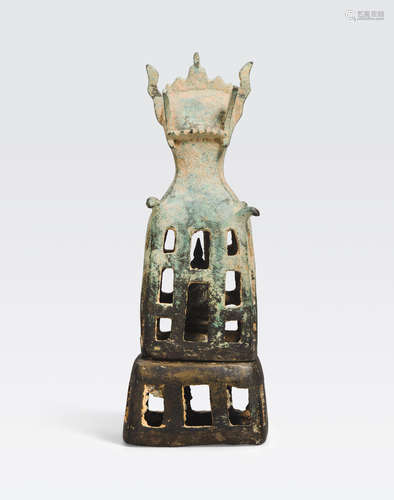 A small copper alloy Buddhist shrine Myanmar