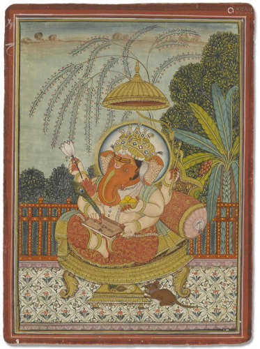 Ganesha enthroned Bikaner, 19th century