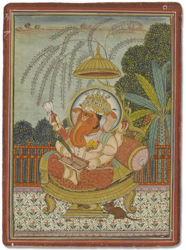 Ganesha enthroned Bikaner, 19th century