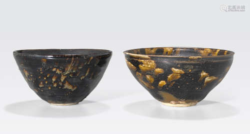Two Jizhou tea bowls 12th/13th century