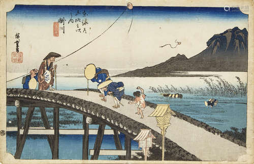 Utagawa Hiroshige (1787-1856) Kakegawa Akiba-yama embo