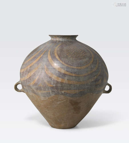 A painted pottery ovoid jar Neolithic period, Banshang phase of Majiayao Culture