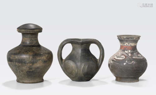 A group of pottery vessels Han dynasty