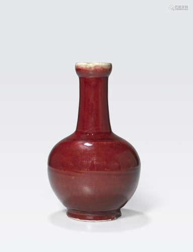 A transmutation red glazed vase Guangxu mark, Republic period