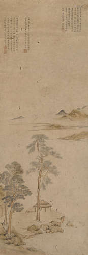 After Wen Zhengming (19th/20th century) River Landscape